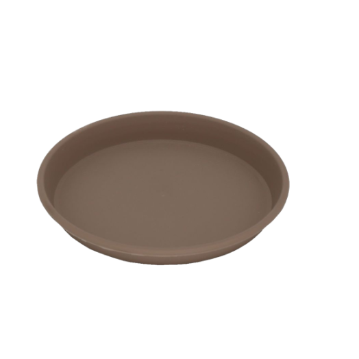 Micplast Πιάτο Γλάστρας Daiquiri Στρογγυλό Taupe 20 (19x16cm ΔxΥ)