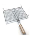 Bormann BBQ1011 Διπλή Inox σχάρα Ψησίματος με πόδια 35x25cm - 033301